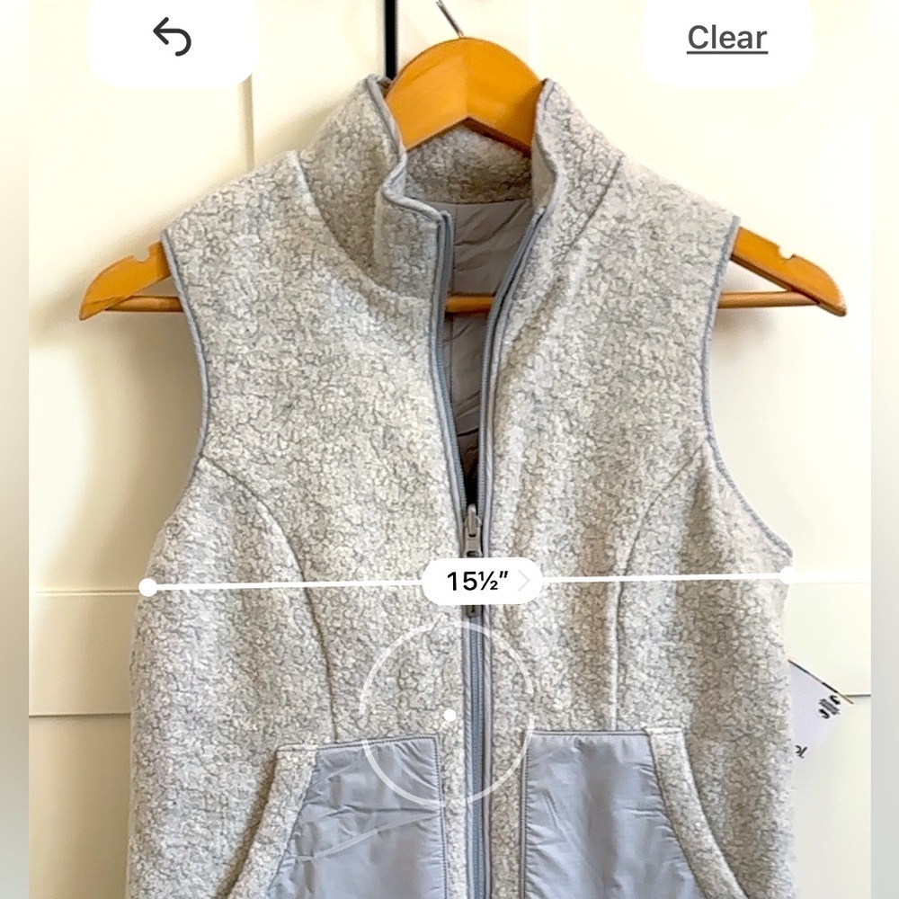 Smartwool reversible vest in gray size xs NWT cozy casual winter Cabincore - Picture 7 of 8
